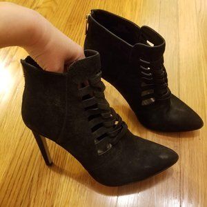 BCBGeneration Black suede ankle boots/ bootie